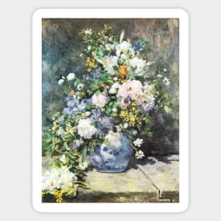 Spring Bouquet by Pierre Renoir Sticker